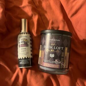 Bath & Body Works Book Loft Candle and Spray - Black and Gold